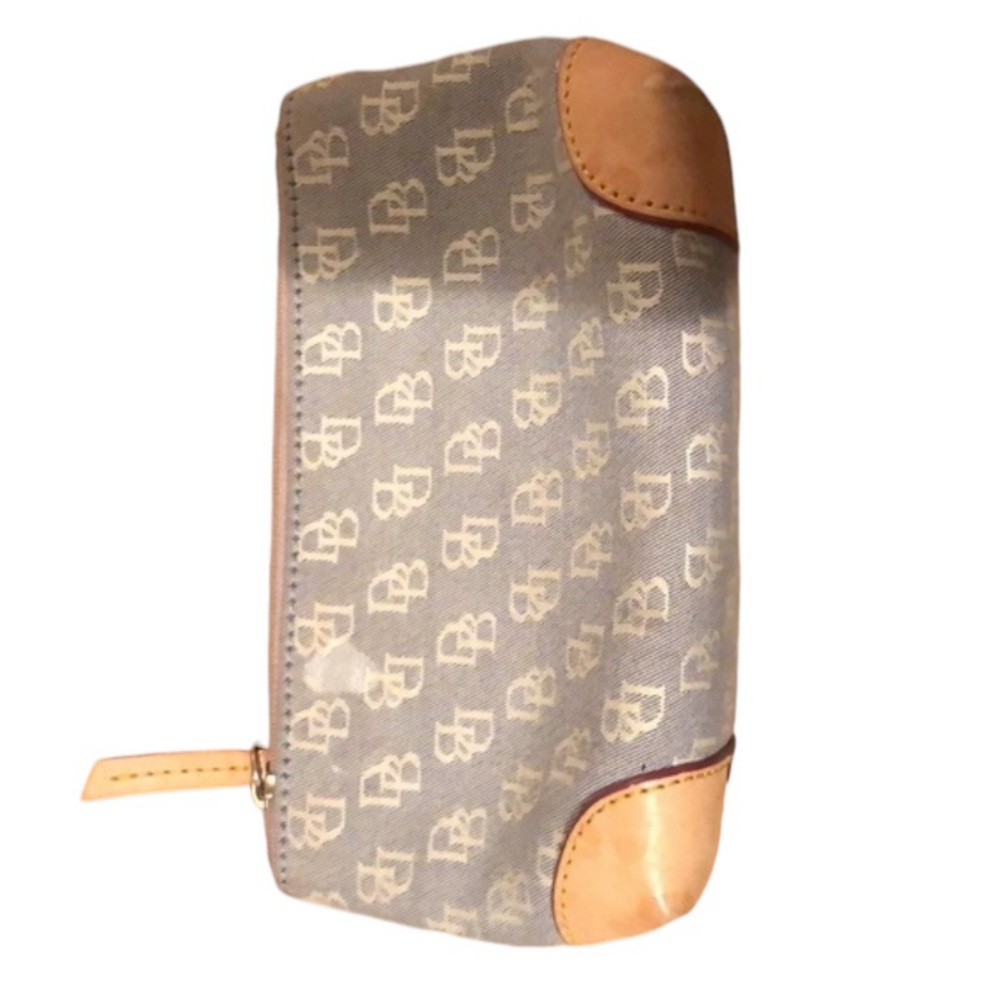 Dooney & Bourke blue Denim zip top make up bag - Picture 7 of 14